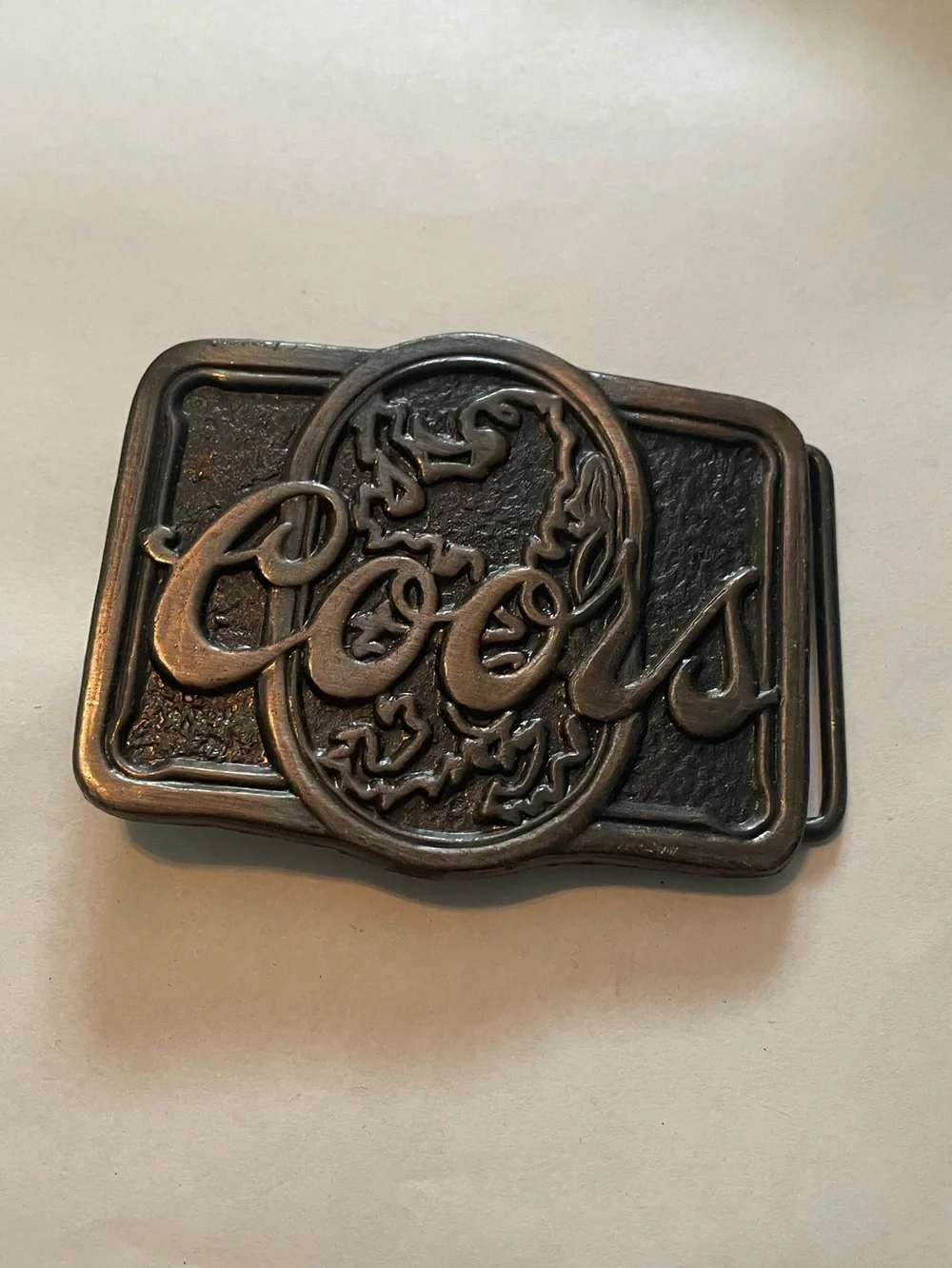 Coors Brass Belt Buckle